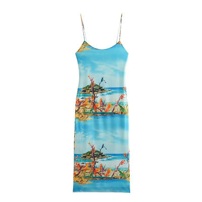 Jumpsuit de Seda Estampada con Red para Mujer - Image 15
