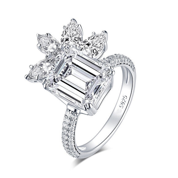 Anillo Abuela con Diamante de Alto Carbono Corte Especial