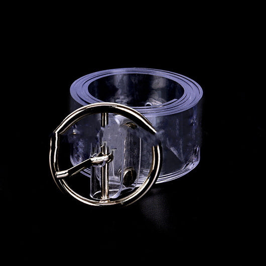 Cinturón Transparente con Hebilla Circular de Amor - Image 3