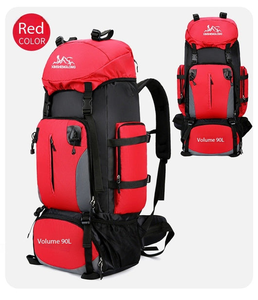 Mochila de Viaje 90L Impermeable para Senderismo y Trabajo - Image 48