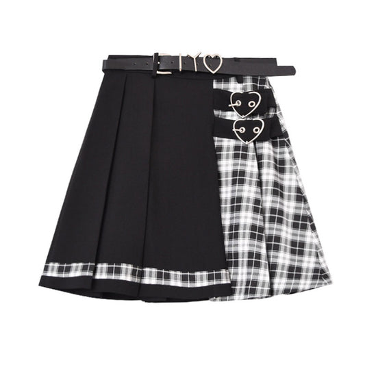 Falda Plisada Colegial de Cintura Alta - Estilo Minimalista para Mujer - Image 2