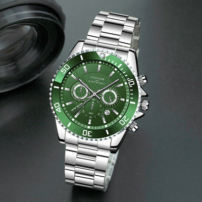 Reloj de Lujo Dorado para Hombre - Acero Inoxidable Resistente al Agua con Esfera Luminosa - Image 21