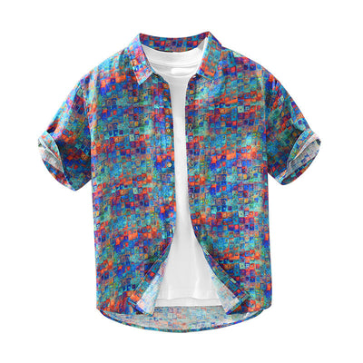 Camisa Casual Estampada de Manga Corta para Hombre - Image 5