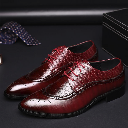 Zapatos Oxford de Cuero para Hombre - Mocasines Elegantes con Cordones - Image 14
