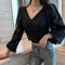 Blusa de Encaje Palacio Francés Premium para Mujer