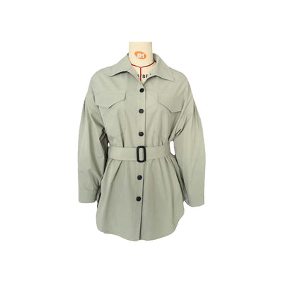 Chaqueta Camisa de Color Sólido Macaron - Image 7
