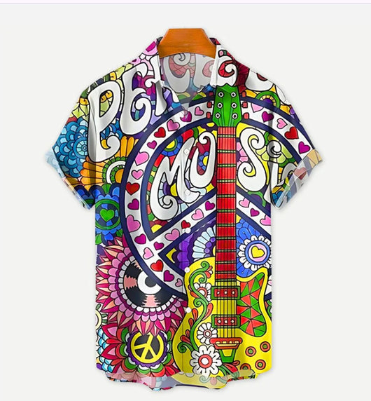 Camisa Hawaiana Estampada para Hombre - Estilo Vacacional Playa - Image 6