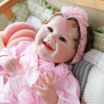 Muñeca Bebé Reborn con Ojos Acrílicos Sonrientes - Image 4
