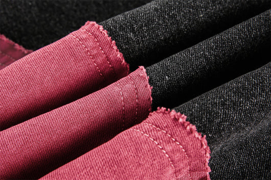 Chaqueta Denim Patchwork Contraste - Unisex Estilo Street - Image 16