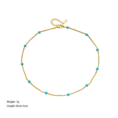Collar de Acero Titanio con Perla Colgante - Diseño Minimalista y Versátil para Mujer - Image 3