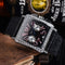 Reloj de Cuarzo Cuadrado para Hombre con Broche de 5 Pasadores