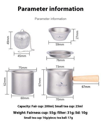 Taza de Té Titanio Puro con Colador Integrado y Asa Larga - Image 17