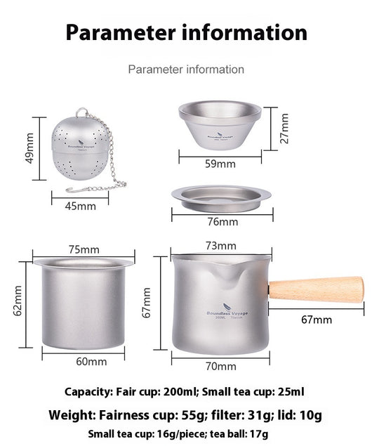 Taza de Té Titanio Puro con Colador Integrado y Asa Larga - Image 17