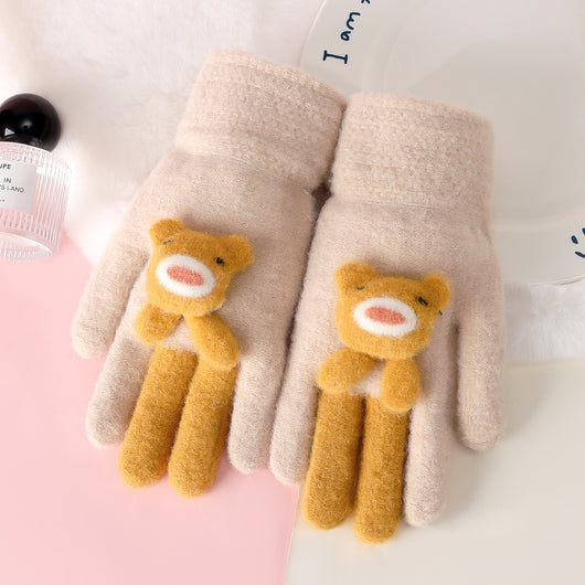 Guantes de Cinco Dedos Acolchados - Diseño Infantil Adorable y Resistente al Viento - Image 7
