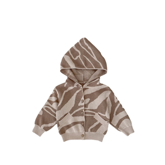 Cardigan Tejido Infantil con Capucha y Textura Jacquard - Image 5