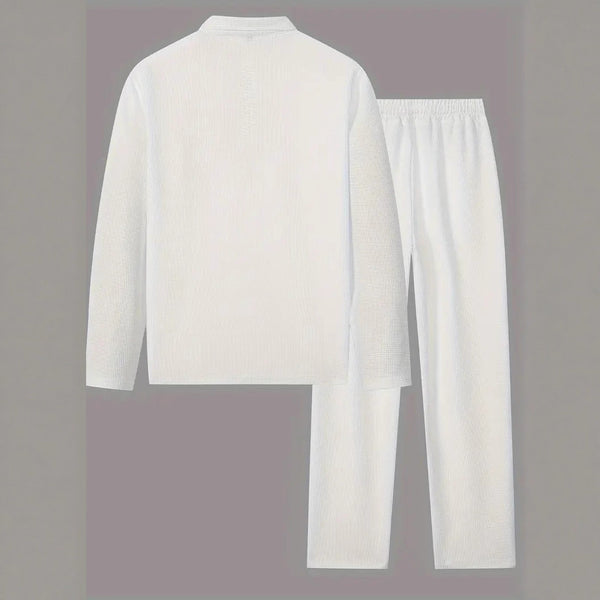 Traje Minimalista de Color Sólido para Hombre