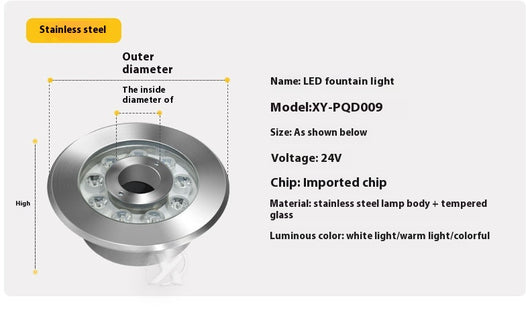 Lámpara Sumergible LED para Jardín y Espacios Exteriores - Image 9