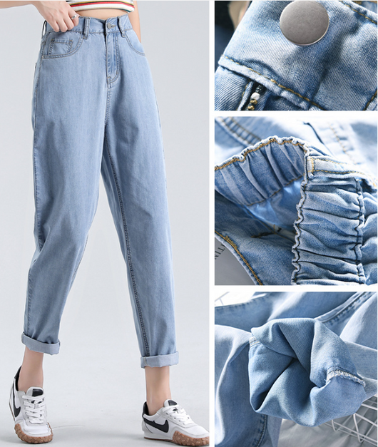 Jeans Holgados de Cintura Alta en Tencel - Comodidad Total - Image 6