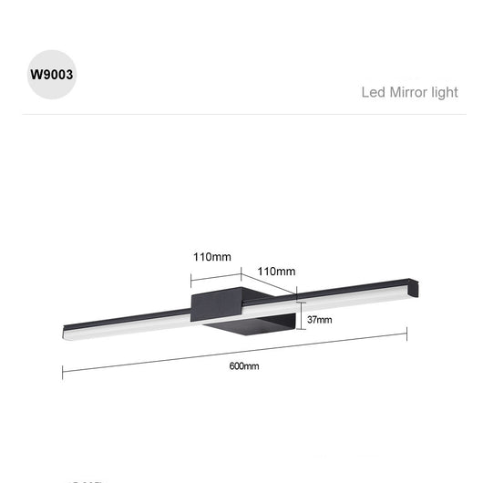Espejo LED Nórdico para Baño con Iluminación Frontal - Image 9