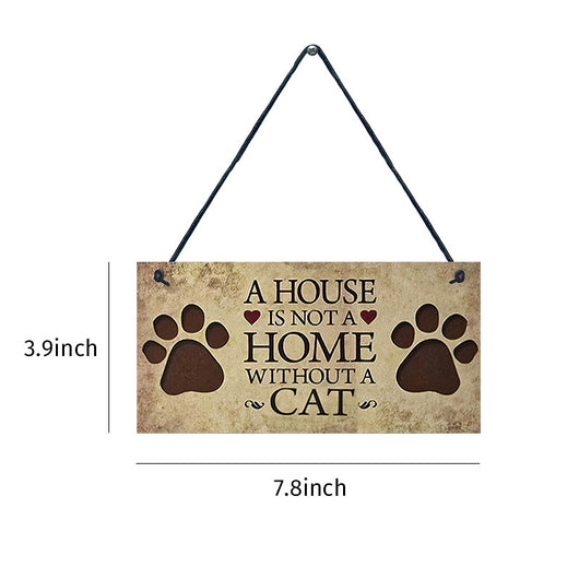 Colgante Vintage de Madera para Gatos - Accesorio Elegante para Mascotas - Image 11