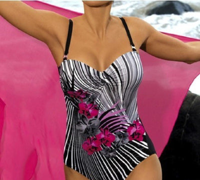 Traje de Baño Enterizo con Estampados Europeos y Americanos - Image 11