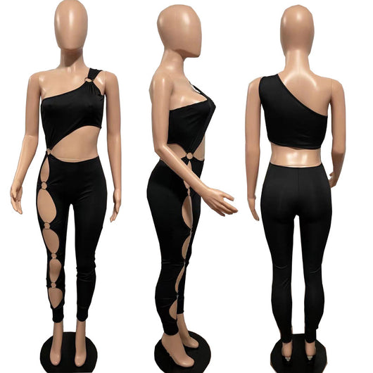 Traje de Baño Enterizo Sexy con Detalles Rotos - Image 10
