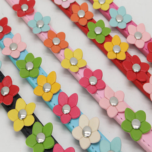 Collar para Mascota con Flores en PU - Image 11