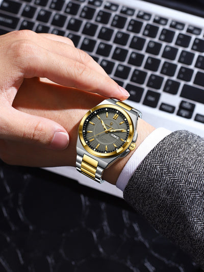 Reloj Minimalista de Aleación para Hombre con Personalización - Image 4
