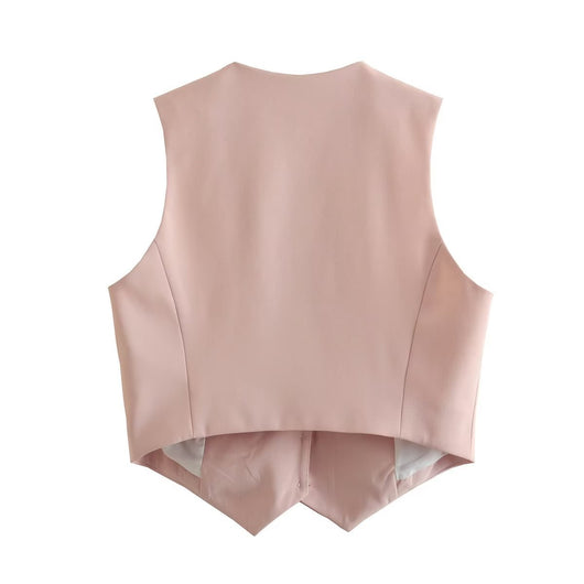 Chaleco Multicolor Suelto con Botones Decorativos Versátil para Mujer - Image 21