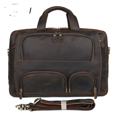 Maletín Vintage de Cuero para Hombre - Bolsa de Negocios Premium - Image 6