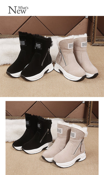 Zapatos Casuales de Algodón con Suela Gruesa y Forro Térmico - Image 13