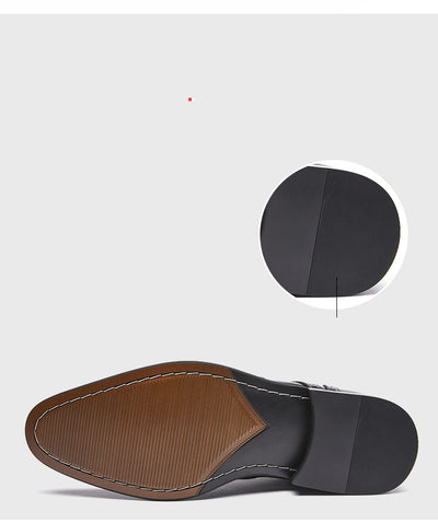 Zapatos de Cuero Tallado con Cordones y Suela Ancha Estilo Británico - Image 7