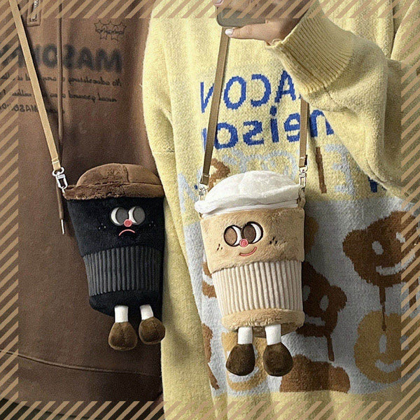 Bolsa Bandolera Diseño Taza de Té con Leche
