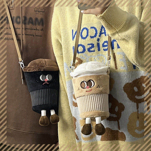 Bolsa Bandolera Diseño Taza de Té con Leche