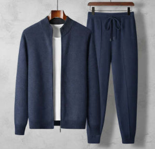 Cardigan de Lana para Hombre con Cuello Alto y Cierre de Cremallera - Image 12