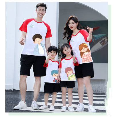Playera de Algodón con Diseño Cartoon para Niños y Adultos - Image 3