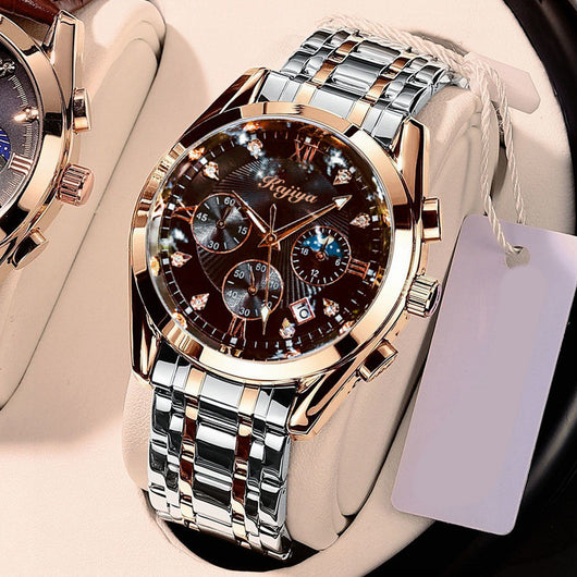 Reloj Automático para Hombre Acero Inoxidable Resistente al Agua Luminoso - Image 9