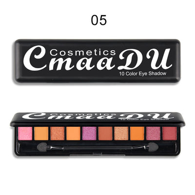 Paleta de Sombras Mate Perladas 10 Colores - Acabado Profesional - Image 10