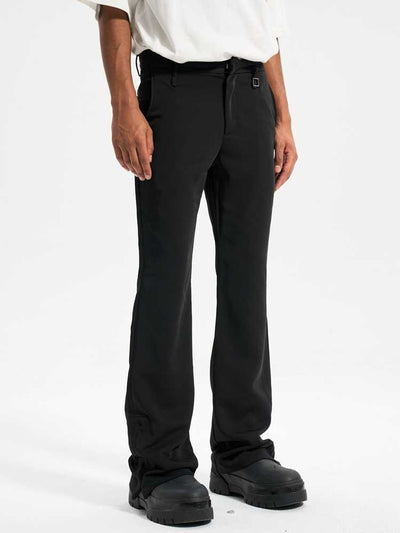 Pantalón Slim Flare con Costados Abiertos - Corte Moderno y Versátil - Image 7