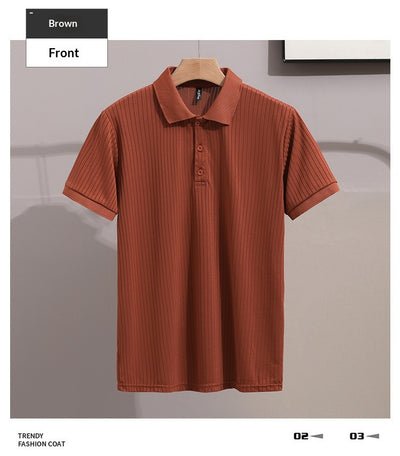 Camisa Ejecutiva Slim Fit de Manga Corta con Cuello Solapa - Image 27