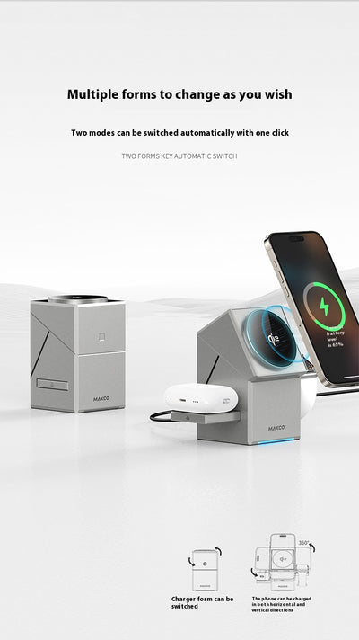 Cargador Inalámbrico Magnético Rotatorio con Protocolo Qi2 - Image 8