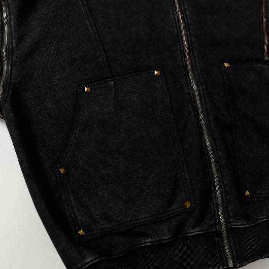 Chamarra Hoodie Retro Vintage Efecto Desgastado - Image 9