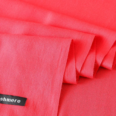 Pashmina Elegante de Color Liso con Borlas - Image 29