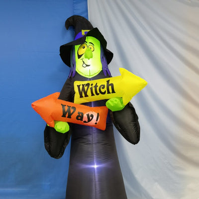 Fantasma Inflable Luminoso para Halloween - Decoración Terrorífica