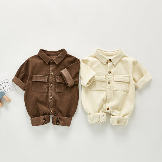 Mono Infantil Estilo Coreano en Pana Casual - Image 2