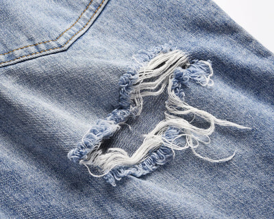 Jeans con Cierre Lateral y Rotos para Hombre y Mujer - Image 12