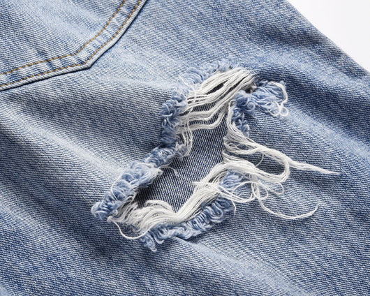 Jeans con Cierre Lateral y Rotos para Hombre y Mujer - Image 12