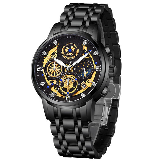 Reloj de Cuarzo Impermeable con Diseño Hueco Moderno para Hombre - Image 2