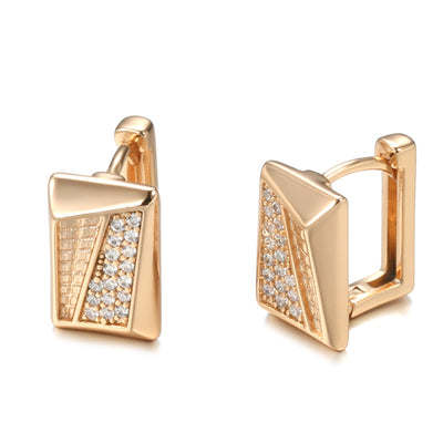 Aretes de Circonita Engarzada - Estilo Europeo y Estadounidense para Mujer - Image 5