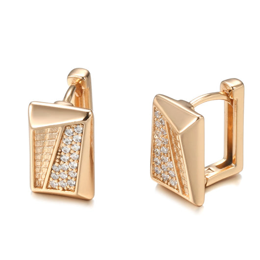 Aretes de Circonita Engarzada - Estilo Europeo y Estadounidense para Mujer - Image 5